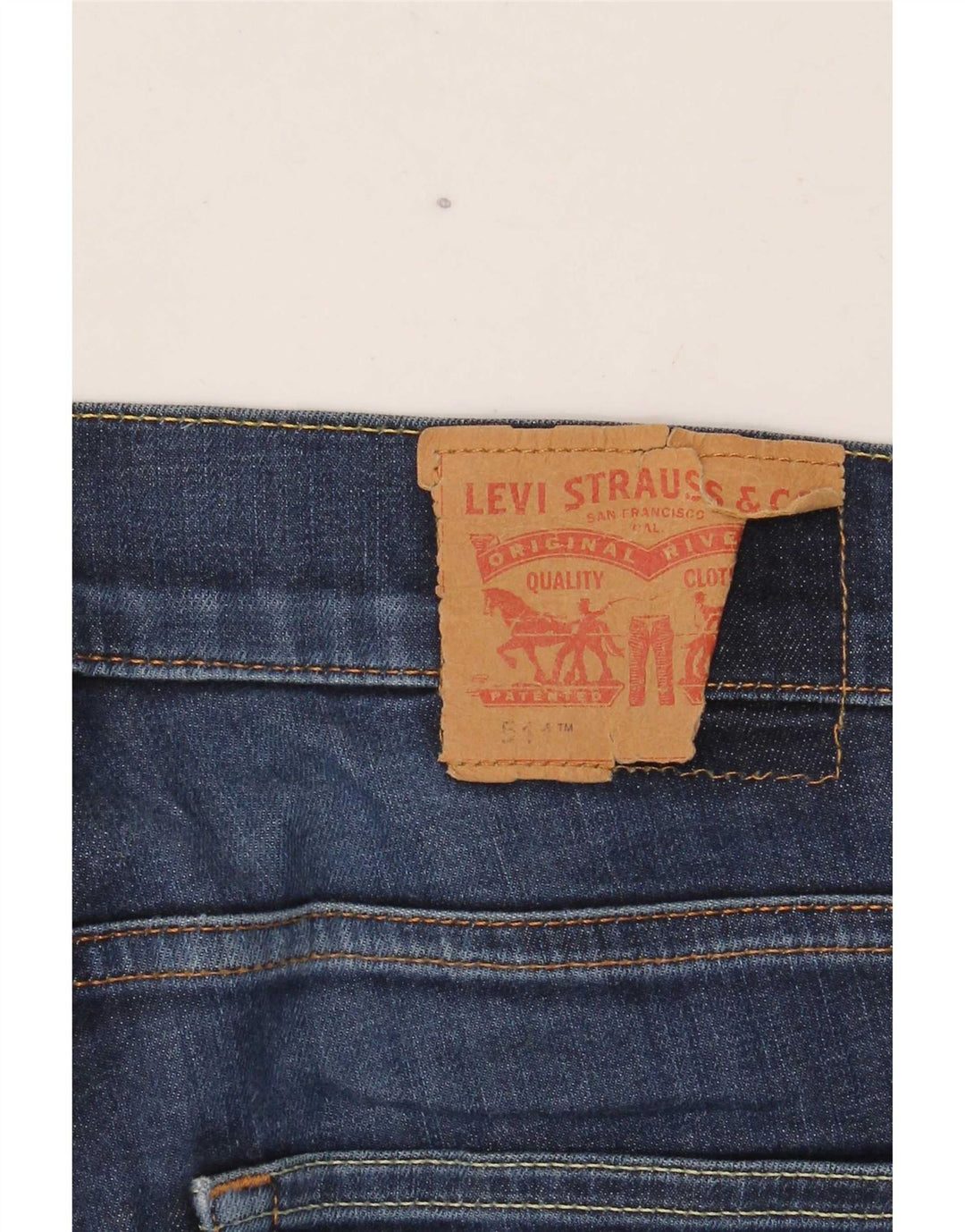 Levi's Mens 511 Slim Jeans W33 L34 Navy Blue Cotton