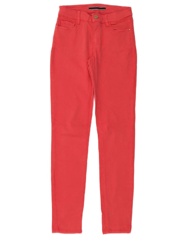 Massimo Dutti Womens Skinny Jeans EU 34 2XS W26 L30 Red Cotton