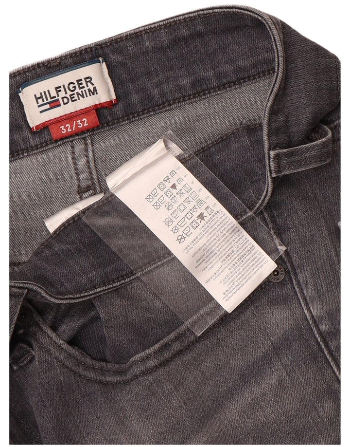 TOMMY HILFIGER Mens Slim Jeans W32 L32 Grey Cotton