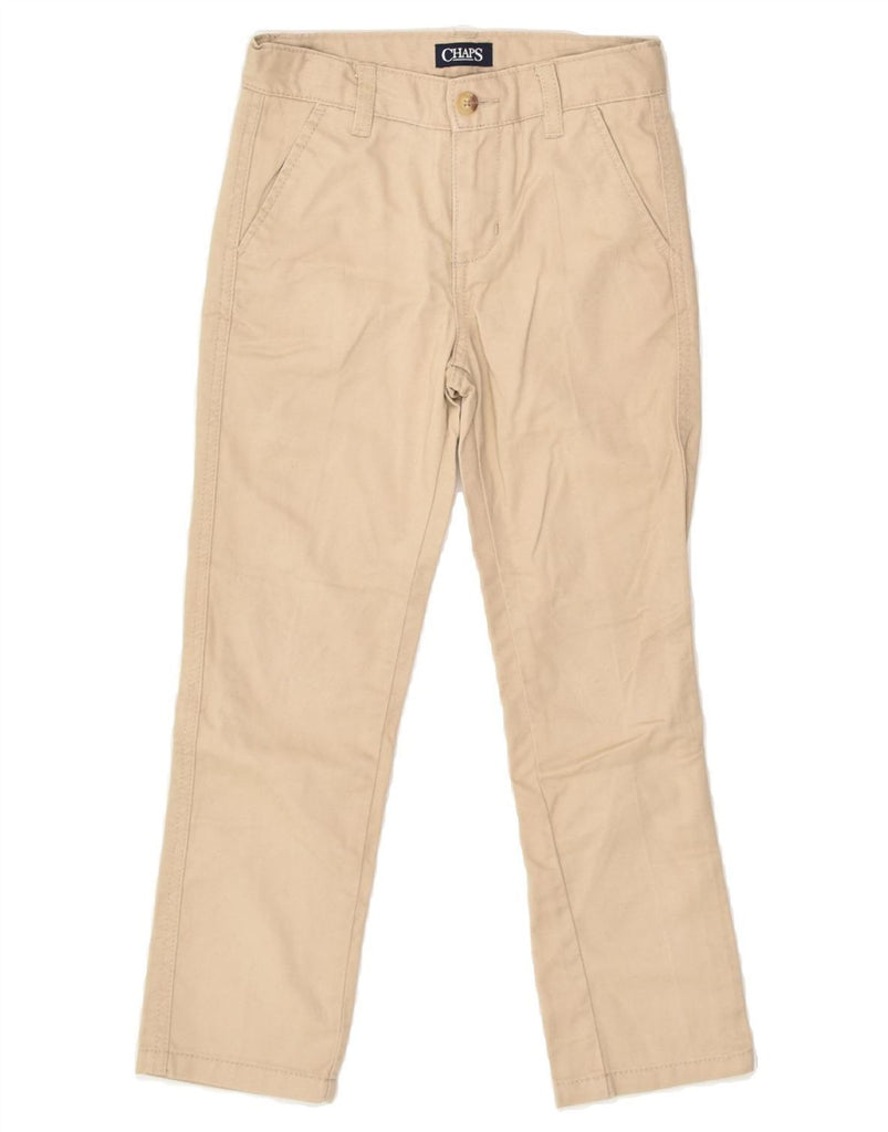 CHAPS Boys Straight Chino Trousers 6-7 Years W22 L21  Beige Cotton | Vintage Chaps | Thrift | Second-Hand Chaps | Used Clothing | Messina Hembry 