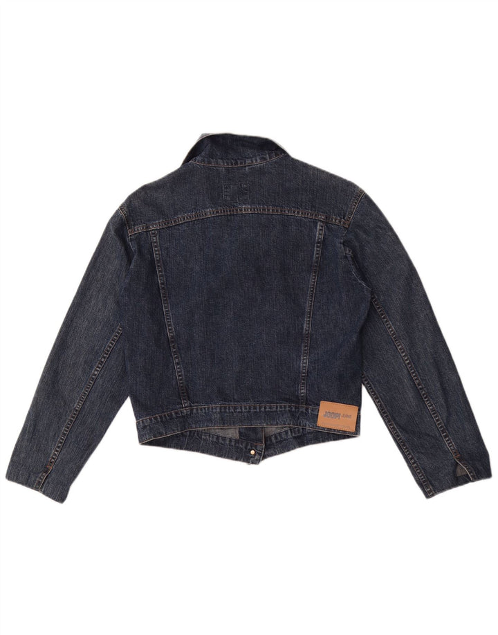 Joop Womens Crop Denim Jacket IT 40 Small Blue Cotton