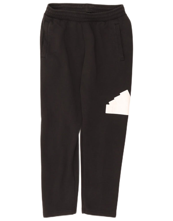 Adidas Mens Graphic Tracksuit Trousers Medium  Black Cotton
