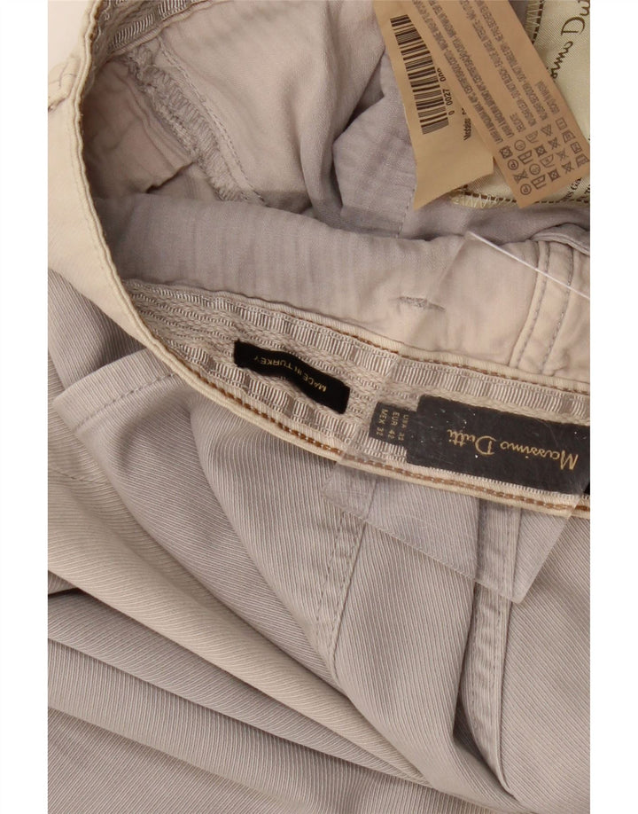 MASSIMO DUTTI Mens Straight Casual Trousers EU 42 Large W32 L32 Grey