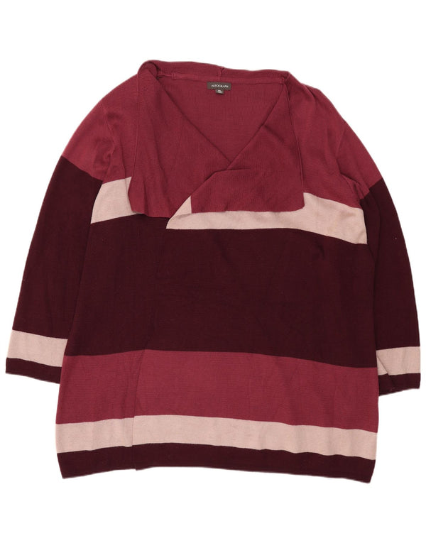 Marks & Spencer Womens Longline Cardigan Sweater UK 18 XL Multicoloured