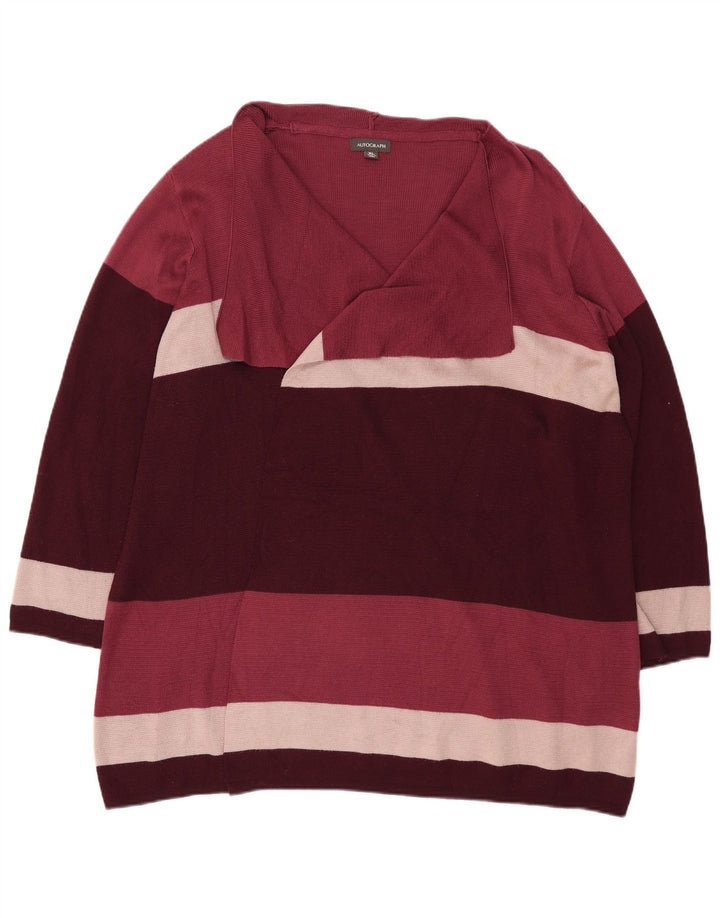 Marks & Spencer Womens Longline Cardigan Sweater UK 18 XL Multicoloured