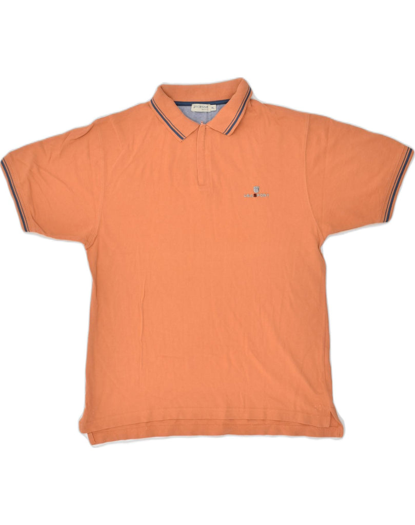 OVIESSE Mens Polo Shirt XL Orange Cotton | Vintage Oviesse | Thrift | Second-Hand Oviesse | Used Clothing | Messina Hembry 