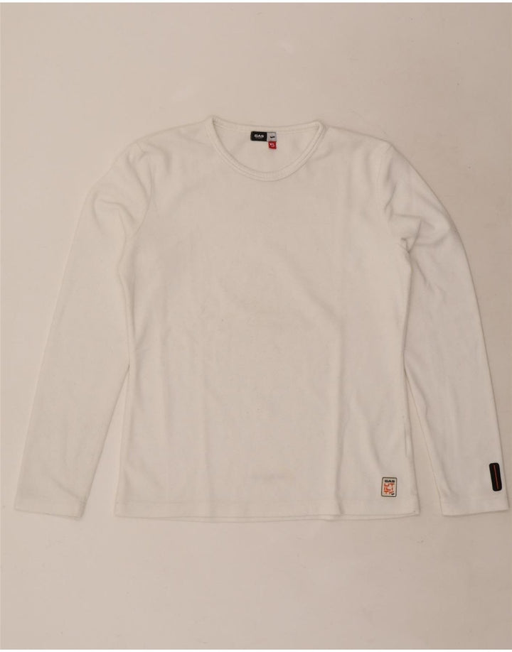 Gas Womens Top Long Sleeve UK 18 XL White Polyester
