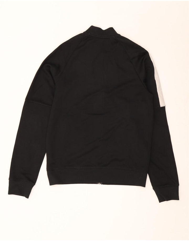 Nike Mens Tracksuit Top Jacket Small Black Colourblock Polyester