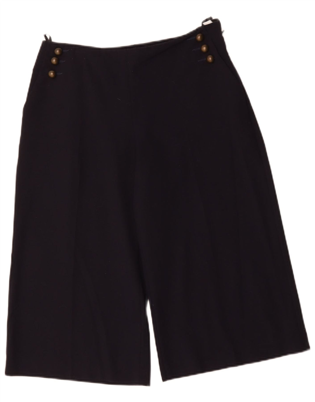 Marks & Spencer Womens Bermuda Shorts UK 10 Small W30  Navy Blue Polyester