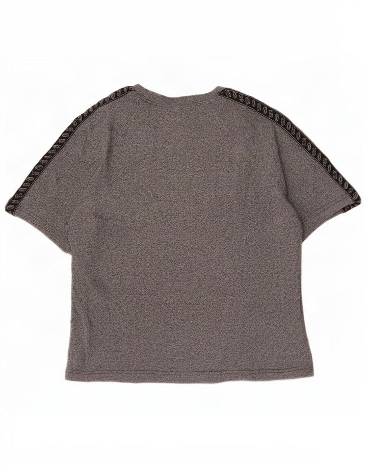 Asics Mens Graphic T-Shirt Top Medium Grey Flecked Cotton