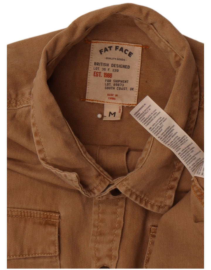 Fat Face Mens Denim Shirt Medium Brown Cotton