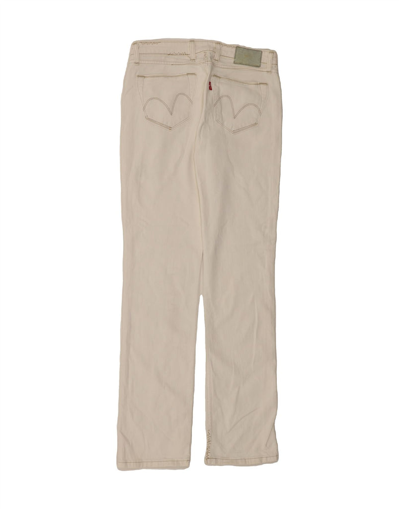 LEVI'S Womens Straight Jeans W30 L34 White Cotton Vintage Levi's and Second-Hand Levi's from Messina Hembry 