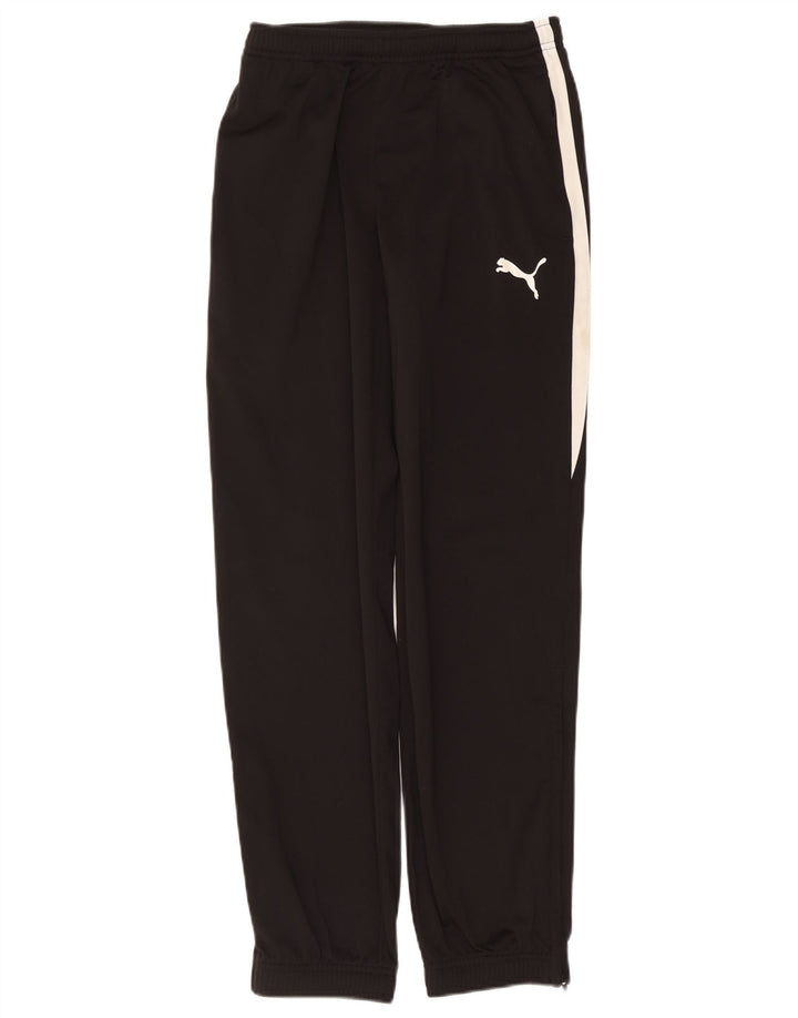 Puma Mens Tracksuit Trousers Joggers Small  Black Colourblock