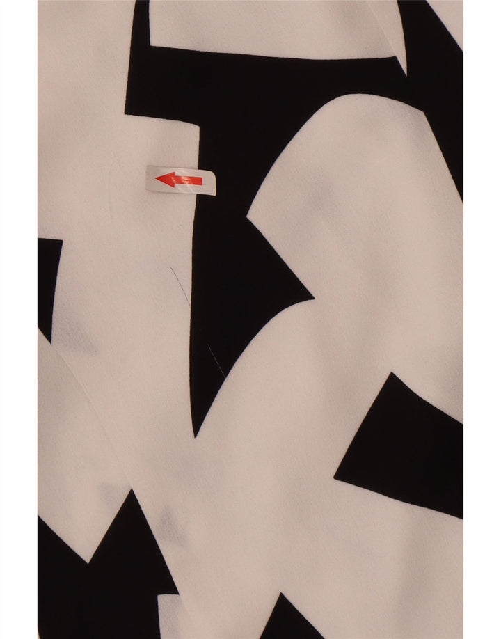 Marks & Spencer Womens Autograph Blazer Jacket UK 18 XL White Geometric