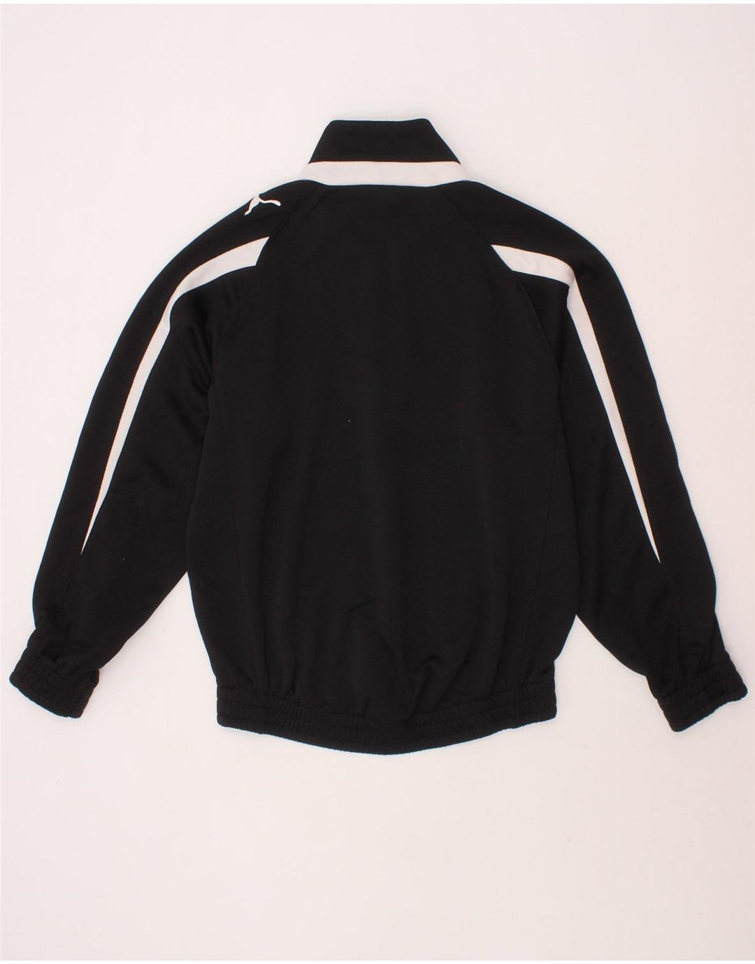 PUMA Girls Sweatshirt Jumper 5-6 Years Black Colourblock Polyester Vintage Puma and Second-Hand Puma from Messina Hembry 