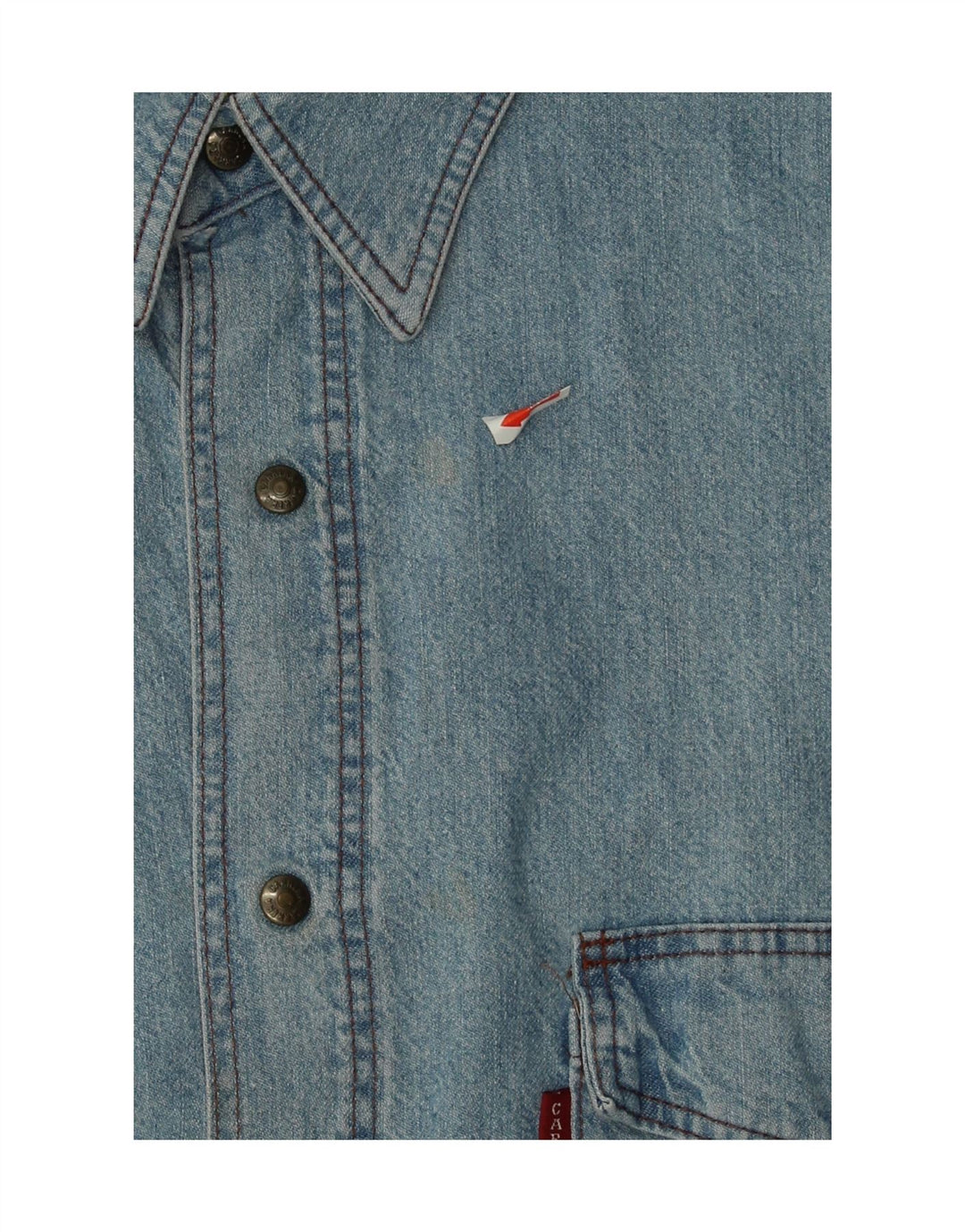 CARRERA Mens Denim Shirt XL Blue Cotton Vintage Carrera and Second-Hand Carrera from Messina Hembry 