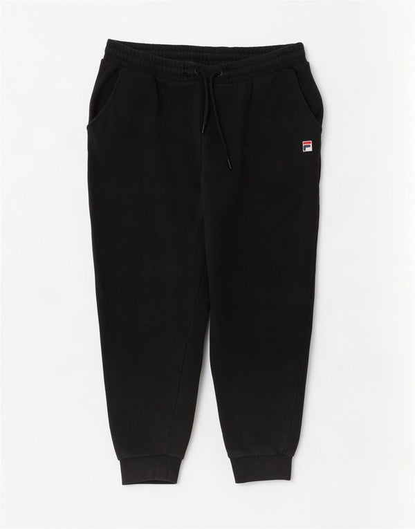 Fila Womens Tracksuit Trousers Joggers XL Black Cotton
