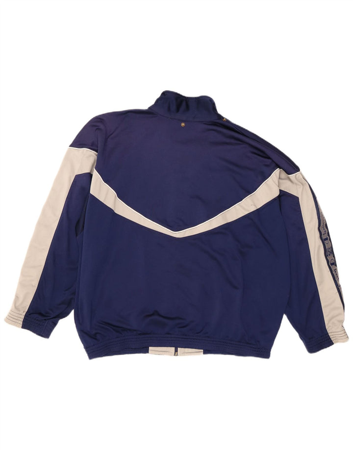 Champion Mens Graphic Tracksuit Top Jacket XL Blue Colourblock