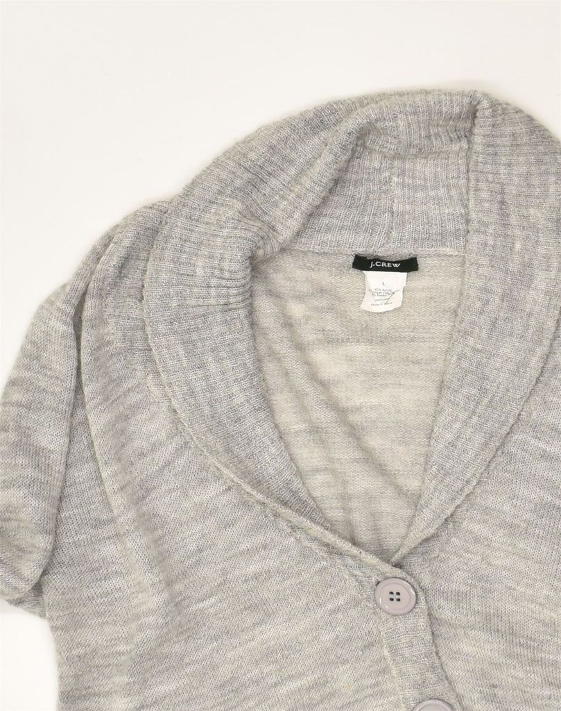 J. CREW Womens Cardigan Sweater UK 14 Large Grey Acrylic | Vintage J. Crew | Thrift | Second-Hand J. Crew | Used Clothing | Messina Hembry 