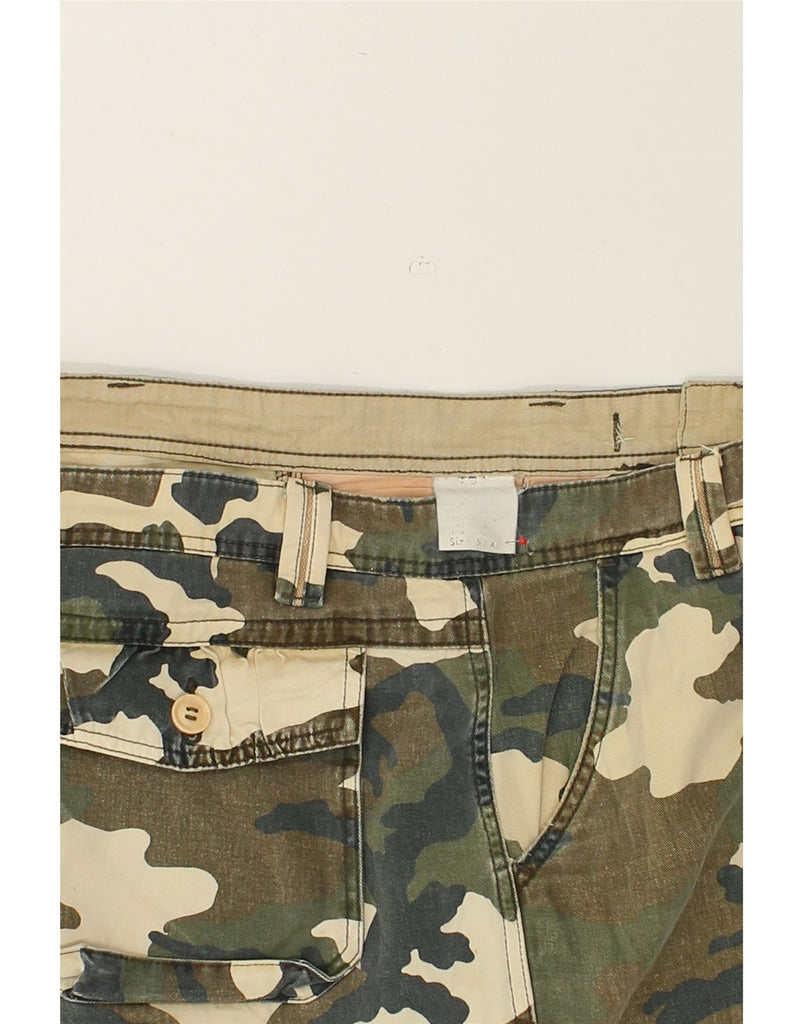 VINTAGE Mens Cargo Shorts 3XL W40 Khaki Camouflage | Vintage Vintage | Thrift | Second-Hand Vintage | Used Clothing | Messina Hembry 