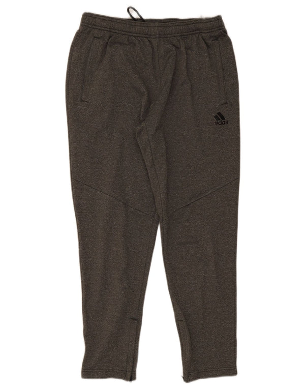 Adidas Mens Tracksuit Trousers Medium Grey Polyester