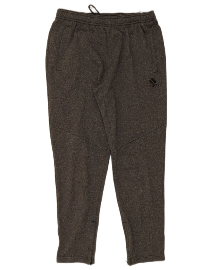 Adidas Mens Tracksuit Trousers Medium Grey Polyester