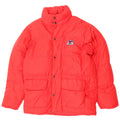 SALEWA Mens Hooded Padded Jacket UK 38 Medium Red Polyamide