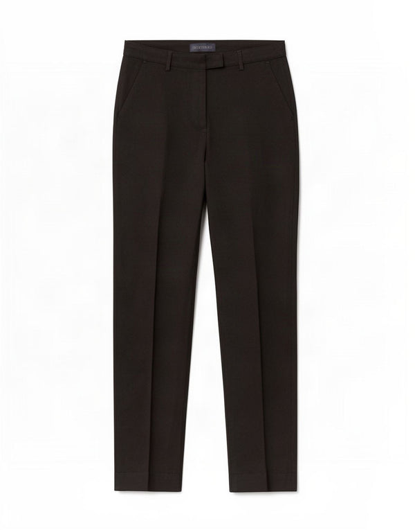 Trussardi Womens Slim Suit Trousers IT 40 Small W28 L28 Black Polyester