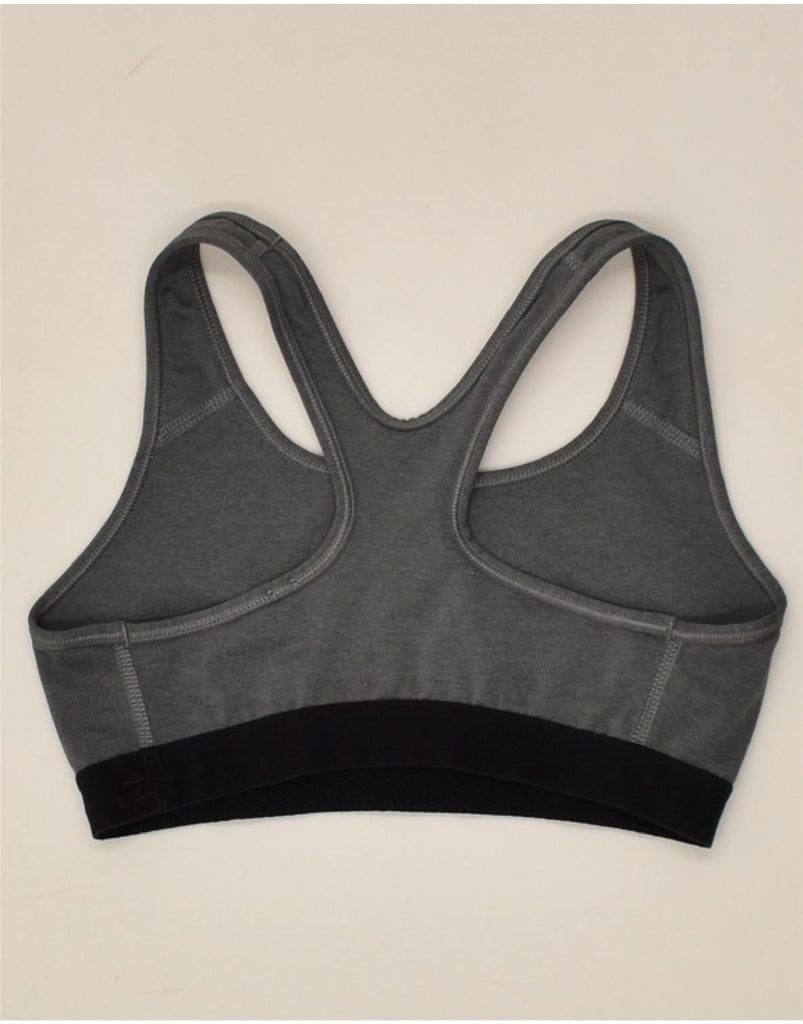 NIKE Womens Dri Fit Sport Bra Top UK 8 Small Grey | Vintage Nike | Thrift | Second-Hand Nike | Used Clothing | Messina Hembry 