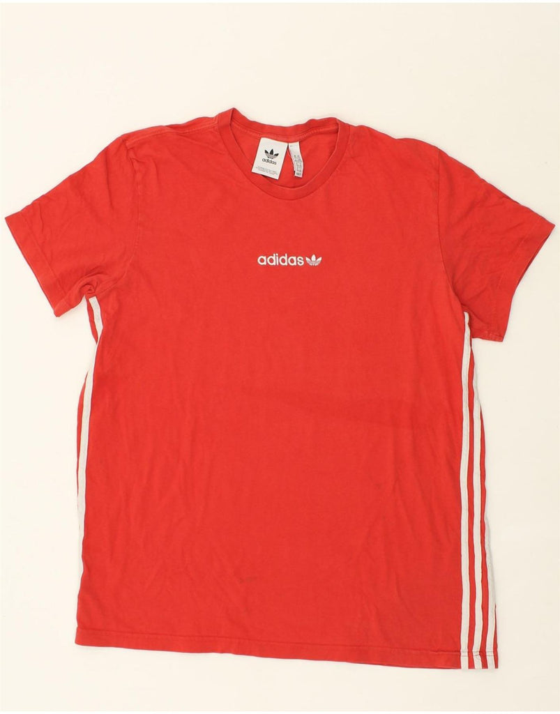 ADIDAS Mens Graphic T-Shirt Top 2XL Red Cotton | Vintage Adidas | Thrift | Second-Hand Adidas | Used Clothing | Messina Hembry 