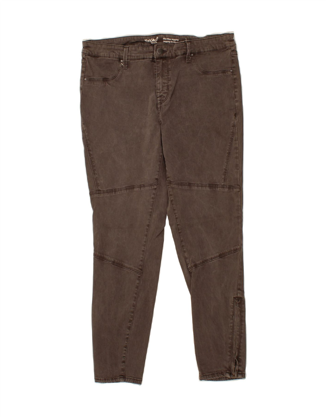 MOSSIMO Womens Mid Rise Jegging Jeans US 12 Large W34 L27  Grey Cotton Vintage Mossimo and Second-Hand Mossimo from Messina Hembry 