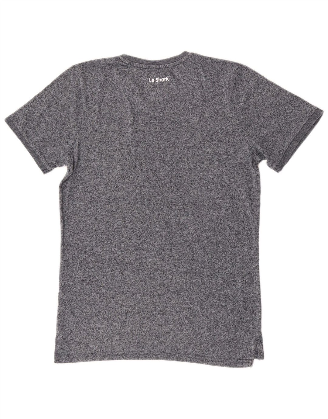 Le Shark Mens T-Shirt Top Small Grey Flecked