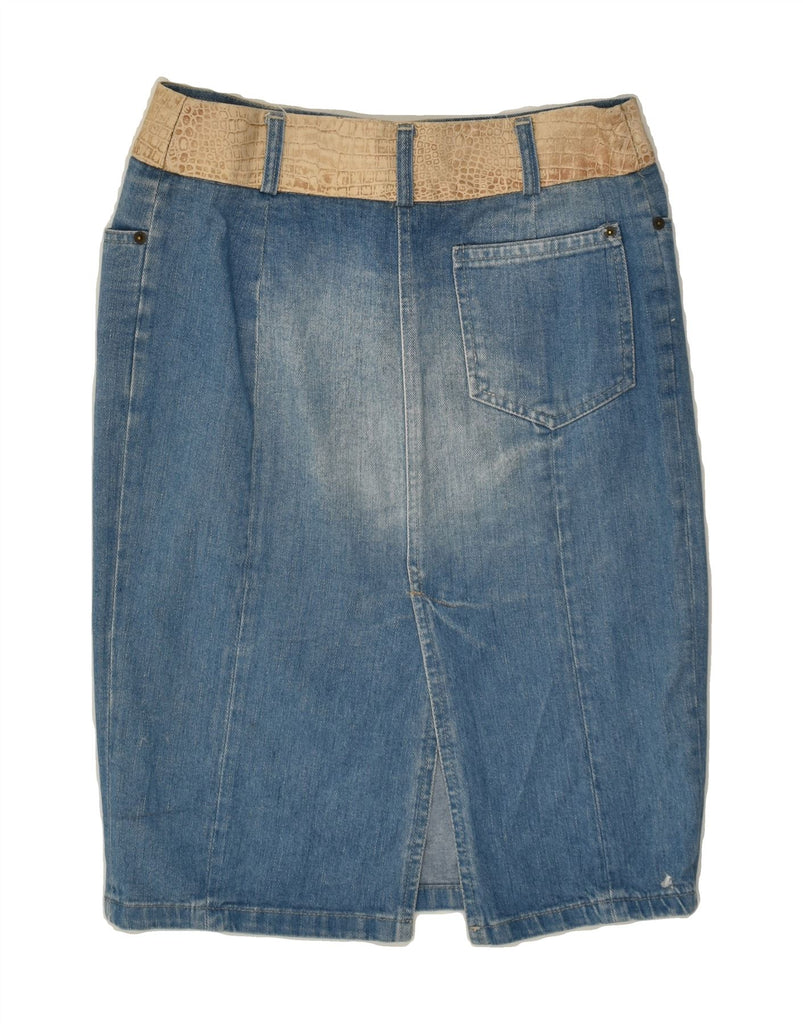 PATRIZIA PEPE Womens Denim Skirt IT 44 Medium W28 Blue Cotton | Vintage Patrizia Pepe | Thrift | Second-Hand Patrizia Pepe | Used Clothing | Messina Hembry 