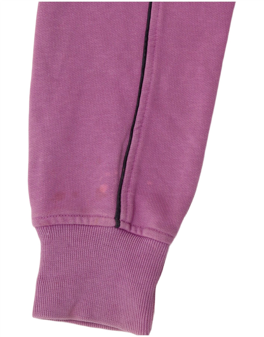 Champion Womens Tracksuit Top Jacket UK 14 Medium Purple Striped Cotton