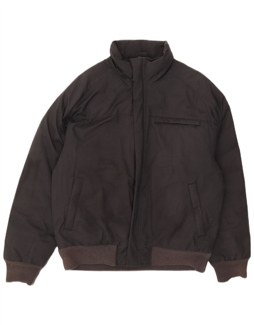 Adidas Mens Bomber Jacket UK 40 Large Black Polyester