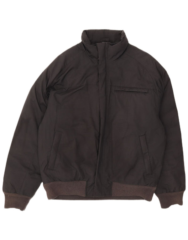Adidas Mens Bomber Jacket UK 40 Large Black Polyester