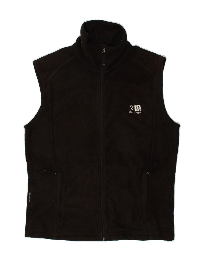 KARRIMOR Mens Fleece Gilet UK 36 Small Black Polyester | Vintage Karrimor | Thrift | Second-Hand Karrimor | Used Clothing | Messina Hembry 