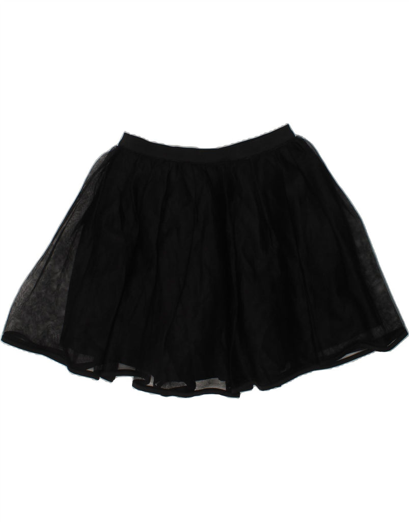 LIU JO JUNIOR Girls Flared Skirt 11-12 Years W24 Black Polyester | Vintage Liu Jo junior | Thrift | Second-Hand Liu Jo junior | Used Clothing | Messina Hembry 