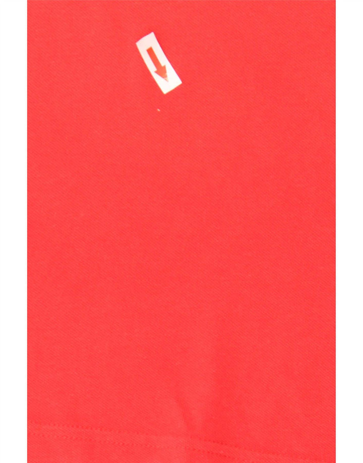 Diadora Mens Polo Shirt Medium Red Cotton
