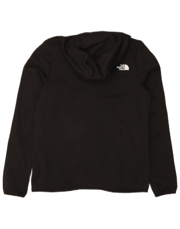 The North Face Womens Zip Hoodie Sweater UK 10 Small Black Polyester