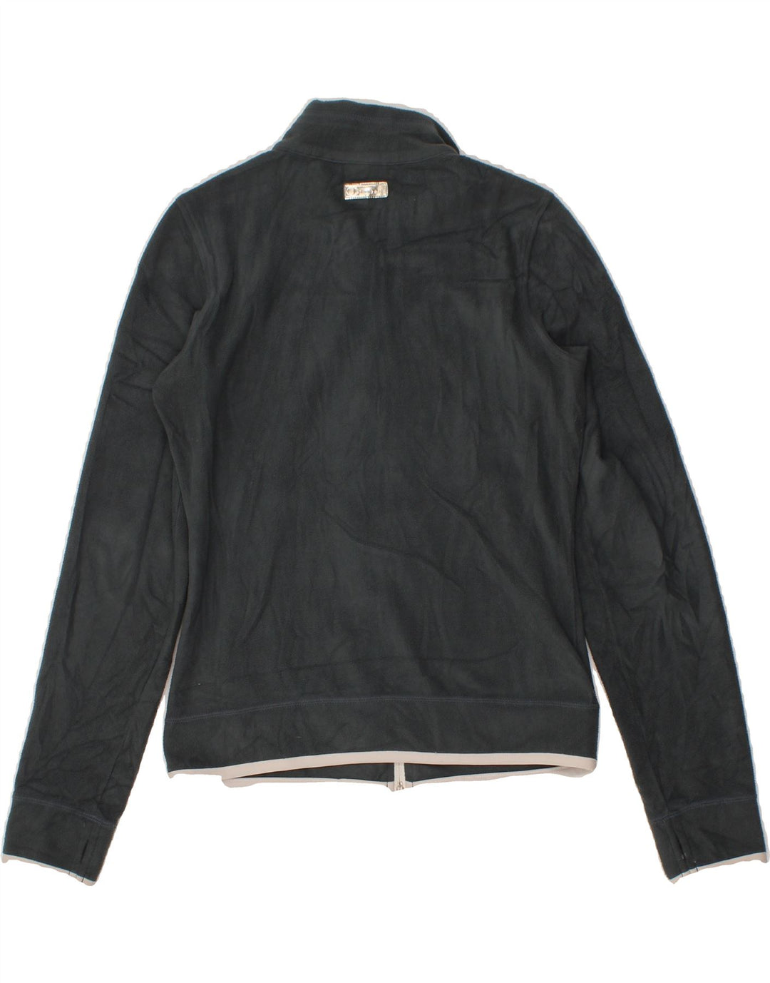 CHAMPION Womens Graphic Fleece Jacket UK 10 Small Grey Vintage Champion and Second-Hand Champion from Messina Hembry 