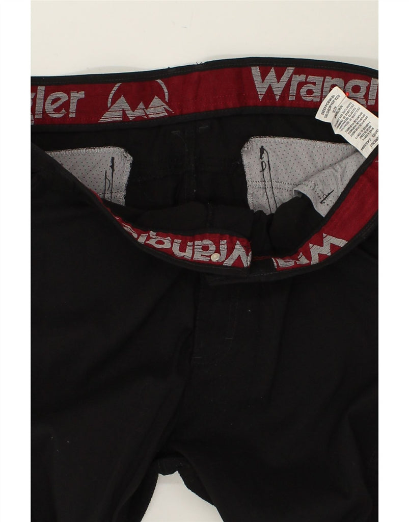 WRANGLER Mens Straight Cargo Trousers W42 L30  Black Nylon | Vintage Wrangler | Thrift | Second-Hand Wrangler | Used Clothing | Messina Hembry 