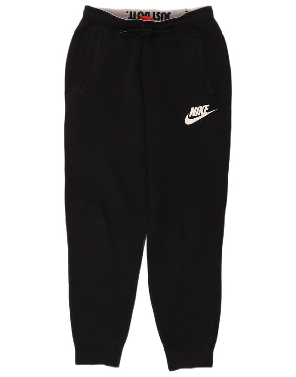 Nike Mens Tracksuit Trousers Joggers Small Black Cotton
