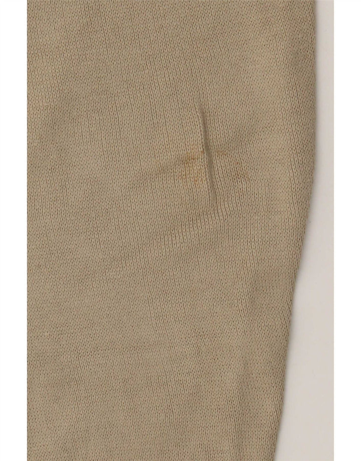 Marks & Spencer Mens Crew Neck Jumper Sweater Medium Beige Cotton