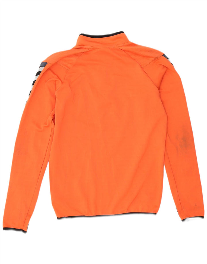 Hummel Boys Graphic Pullover Tracksuit Top 15-16 Years Orange Colourblock