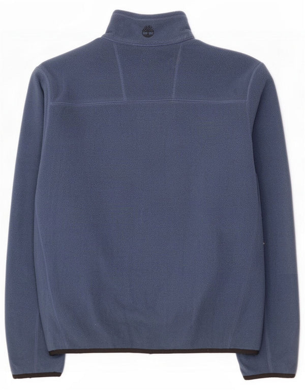Timberland Mens Fleece Jacket UK 36 Small Blue Polyester