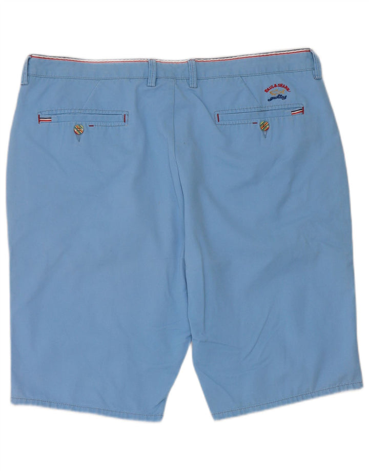 Paul & Shark Mens Chino Shorts W36 Large Blue Cotton
