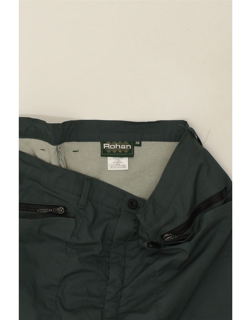 ROHAN Mens Straight Windbreaker Trousers W38 L30 Green Cotton | Vintage Rohan | Thrift | Second-Hand Rohan | Used Clothing | Messina Hembry 