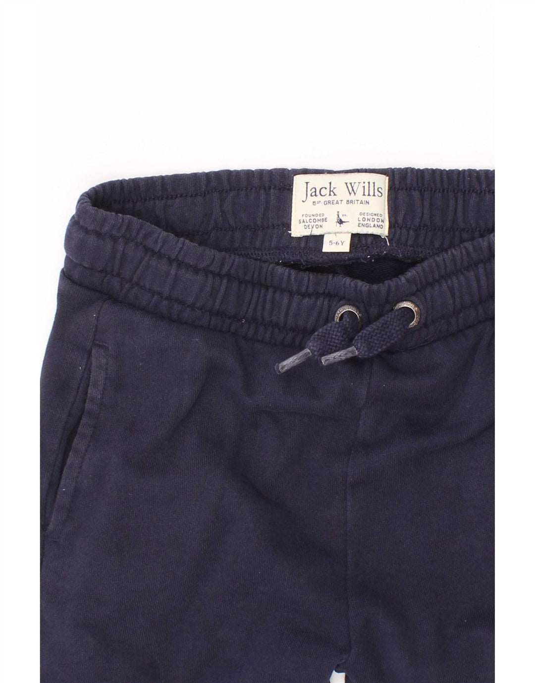 Jack Wills Boys Sport Shorts 5-6 Years Navy Blue Cotton