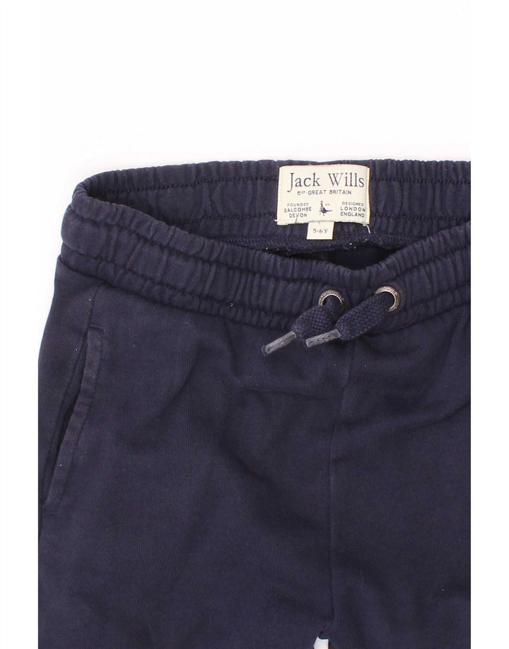 Jack Wills Boys Sport Shorts 5-6 Years Navy Blue Cotton